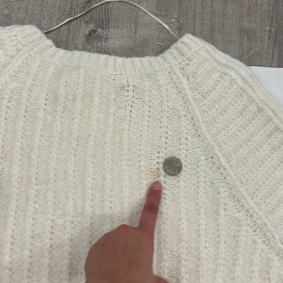 NWOT FREE PEOPLE Carter Pullover Sweater in Ivory Size XS - Picture 15 of 15